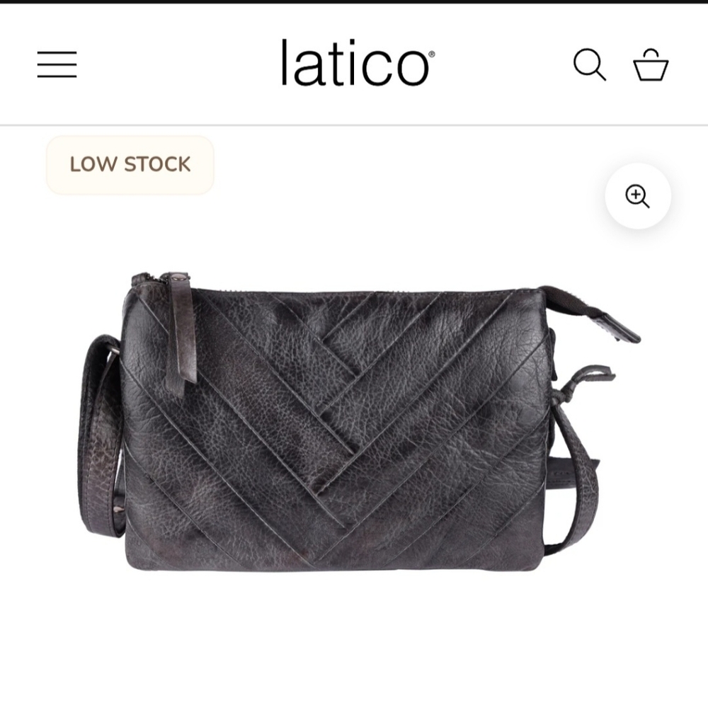 Latico Leather Sunny in Charcoal gray NWT
